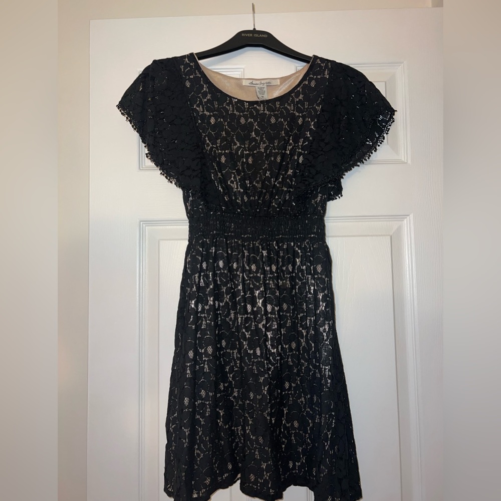 American Rag Black Lace Dress in Size M